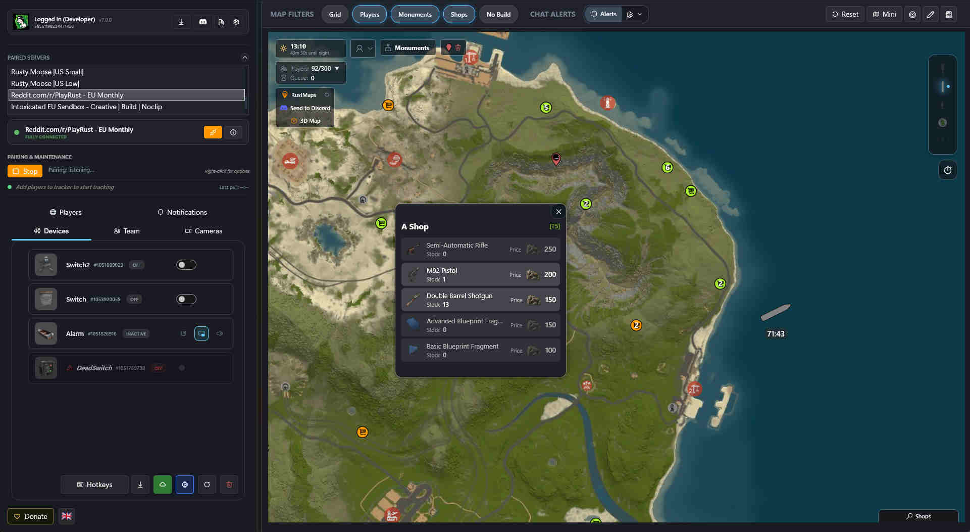 RustPlus Desktop Interface 2